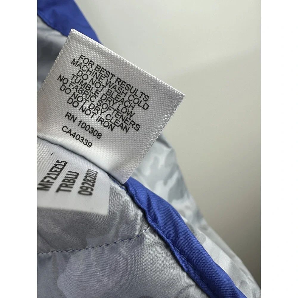 Peter Millar Hyperlight Quilted Puffer Vest Mens Large Blue Full Zip Crown Sport - Picture 10 of 13